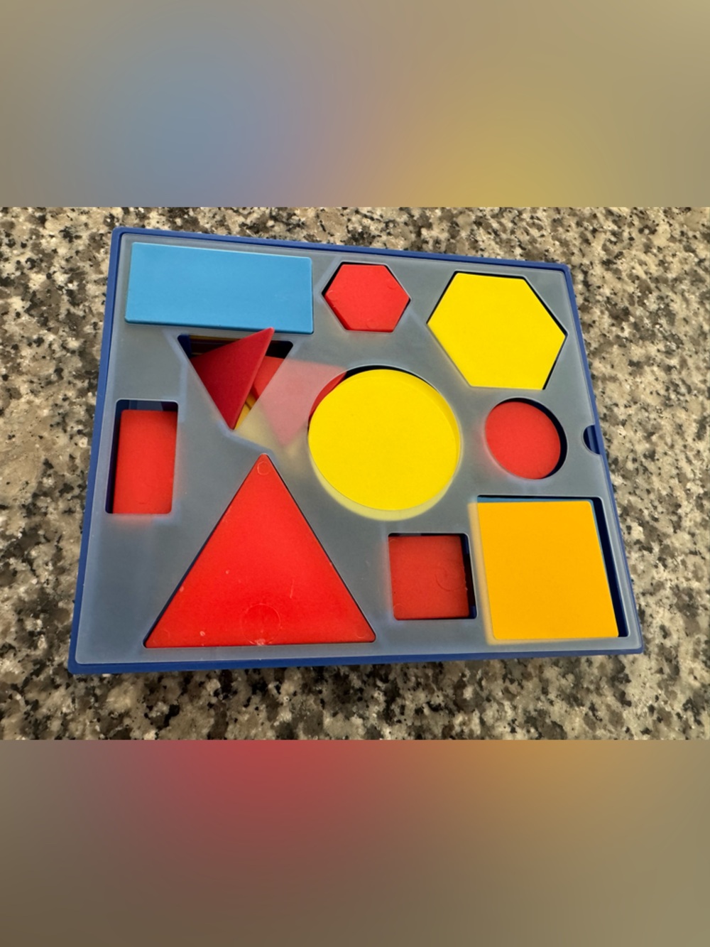 Kids Shape Sorting - Red, Yellow & Blue